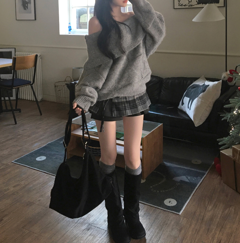 머플러 모델 착용 이미지-S1L22