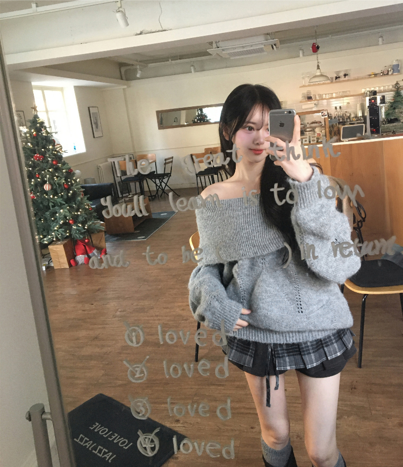 머플러 모델 착용 이미지-S1L12