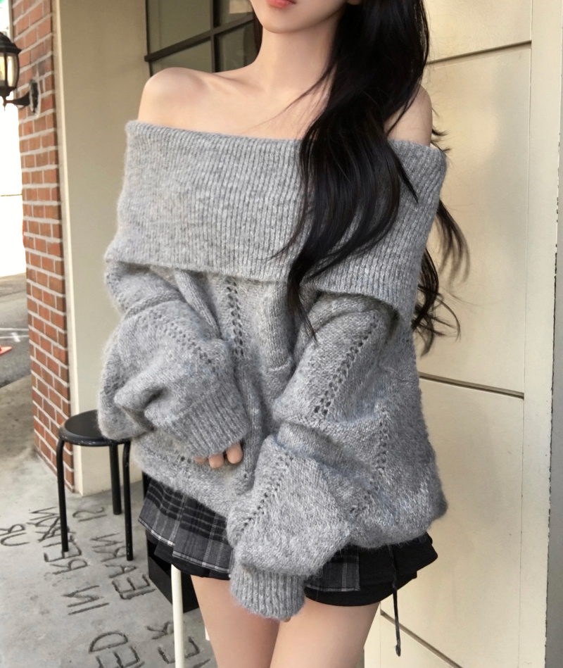 머플러 모델 착용 이미지-S1L14