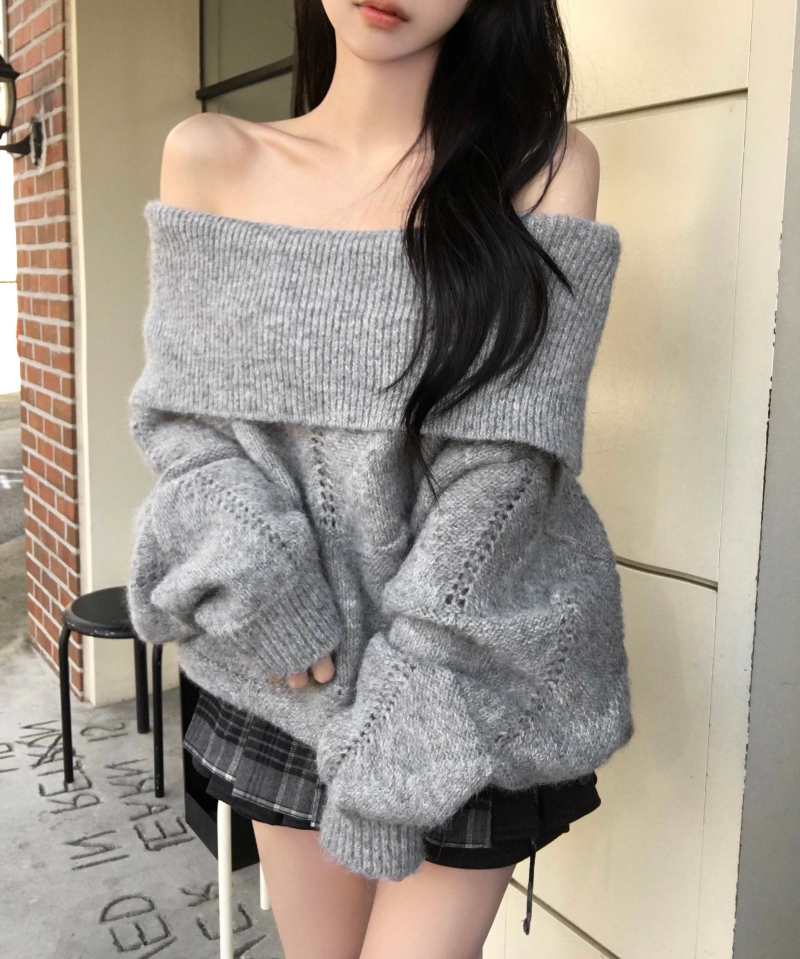 머플러 모델 착용 이미지-S1L34