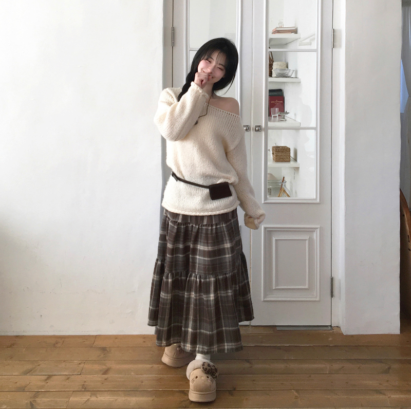 카디건 모델 착용 이미지-S1L18