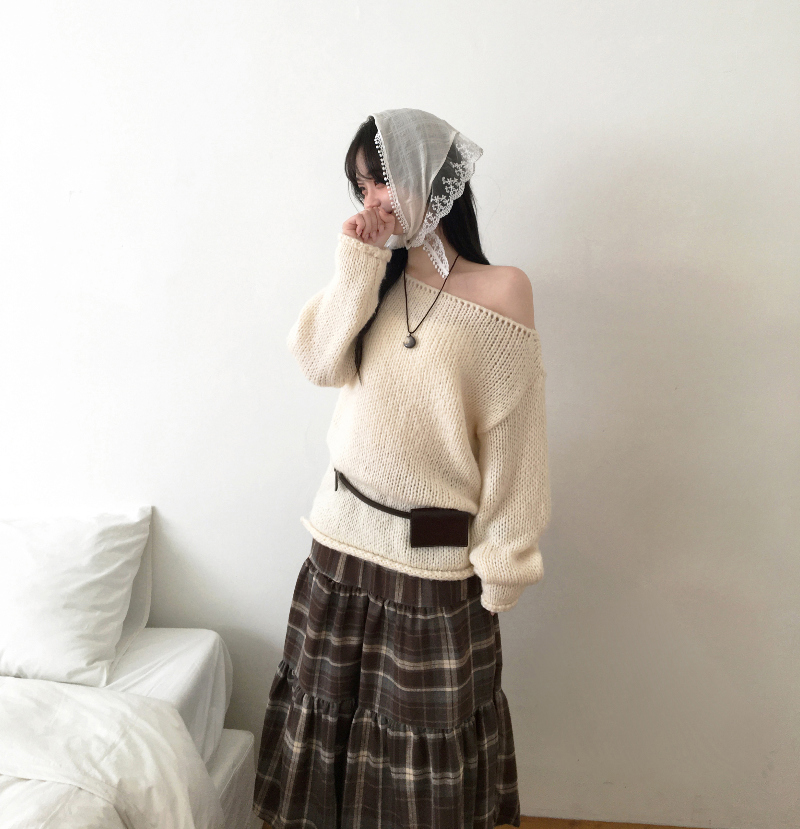 카디건 모델 착용 이미지-S1L7