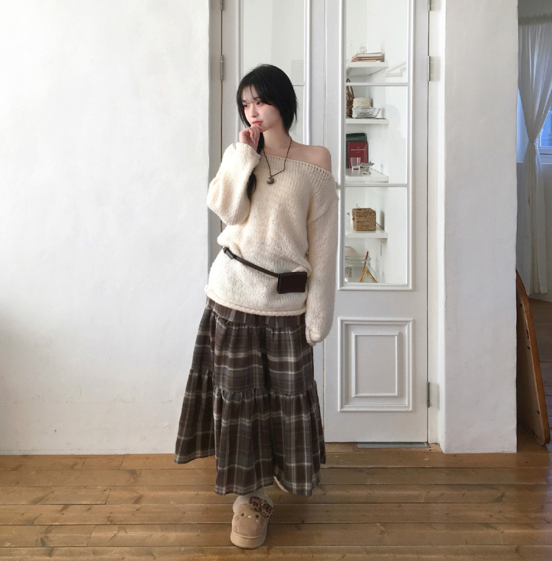 카디건 모델 착용 이미지-S1L17