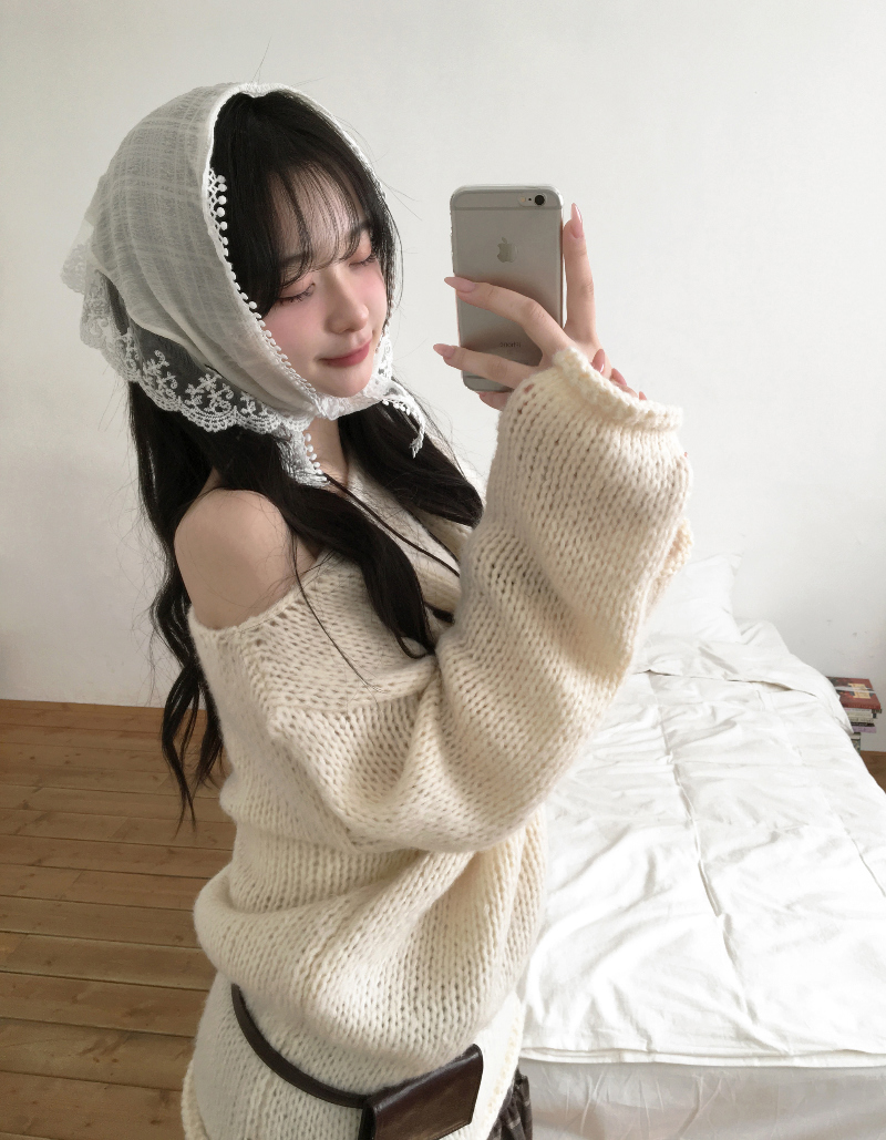 카디건 모델 착용 이미지-S1L8