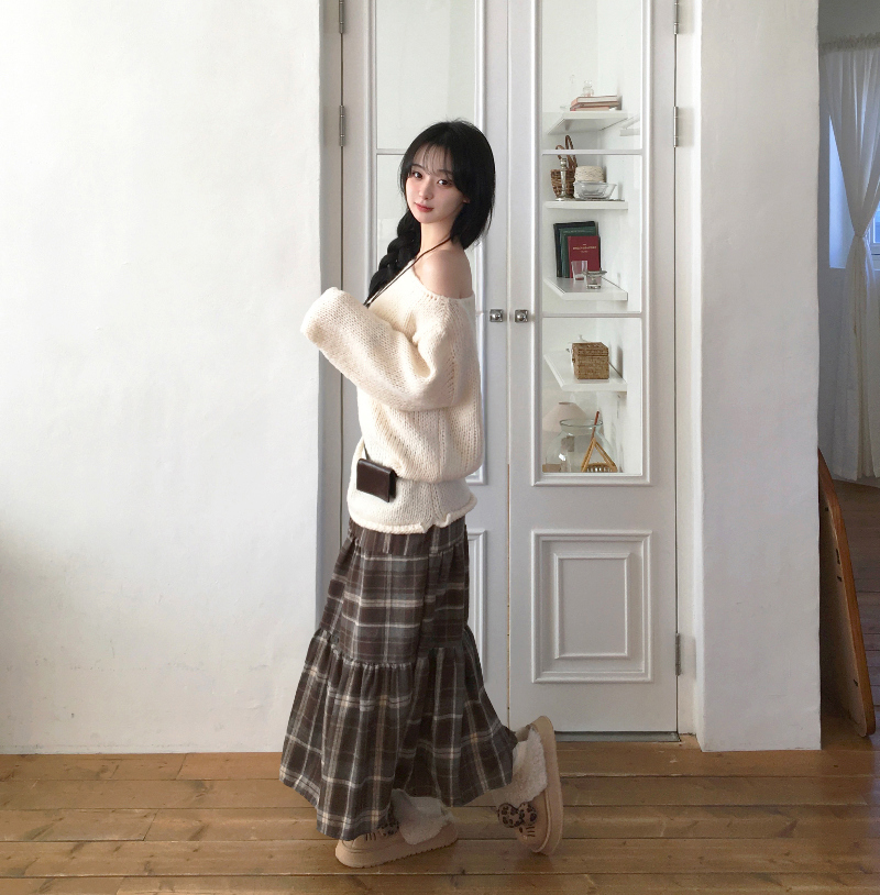 카디건 모델 착용 이미지-S1L15