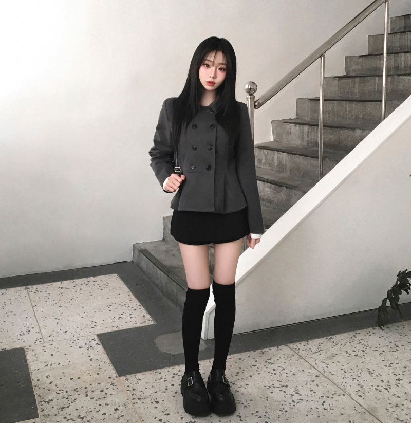 미니 스커트 모델 착용 이미지-S1L26