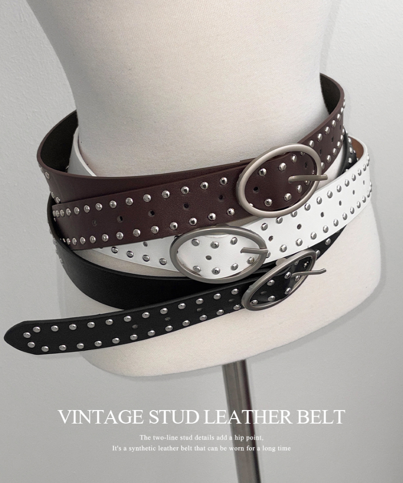 スタッズレザーベルト | ファッション通販サイト NUGU