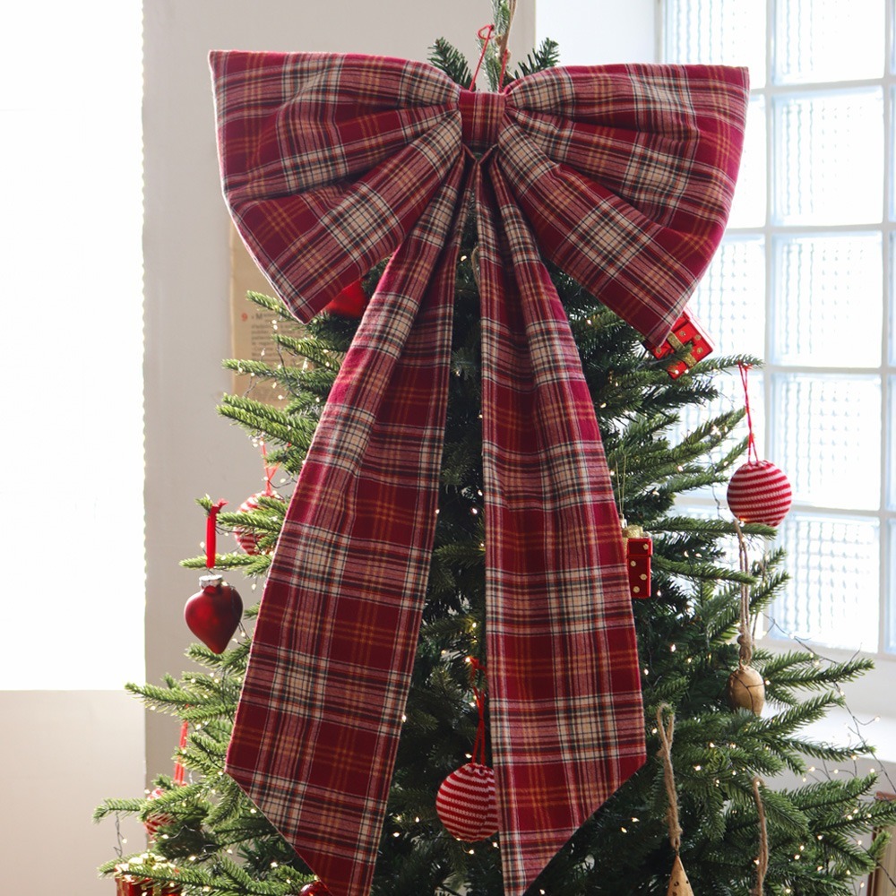 고그린오브젝트 | 레드 체크 크리스마스 트리 오너먼트