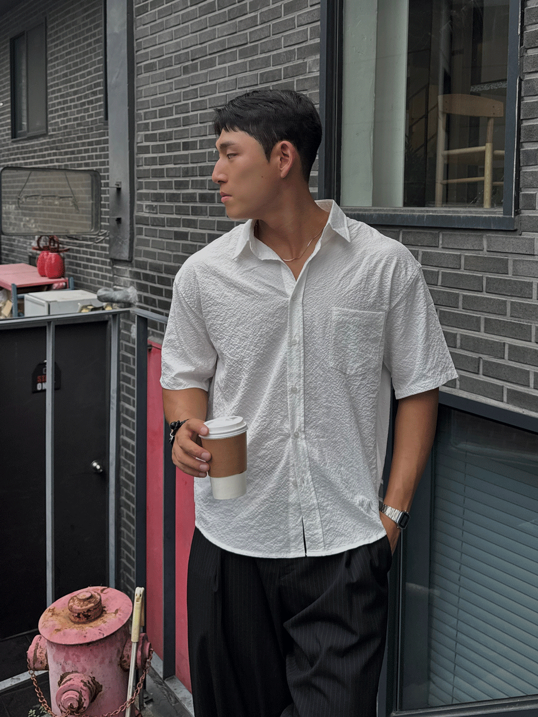 【全3色】レイヤード半袖トップ アイボリー ブラック アイボリー×ブラック【twim-e040931top】( mja )(240411) 全3色】レイヤード半袖トップ アイボリー ブラック アイボリー