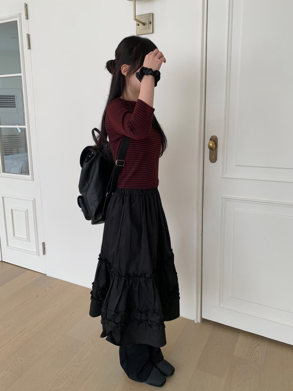아빈 캉캉 플레어 미디 스커트 3color 상세 이미지 26