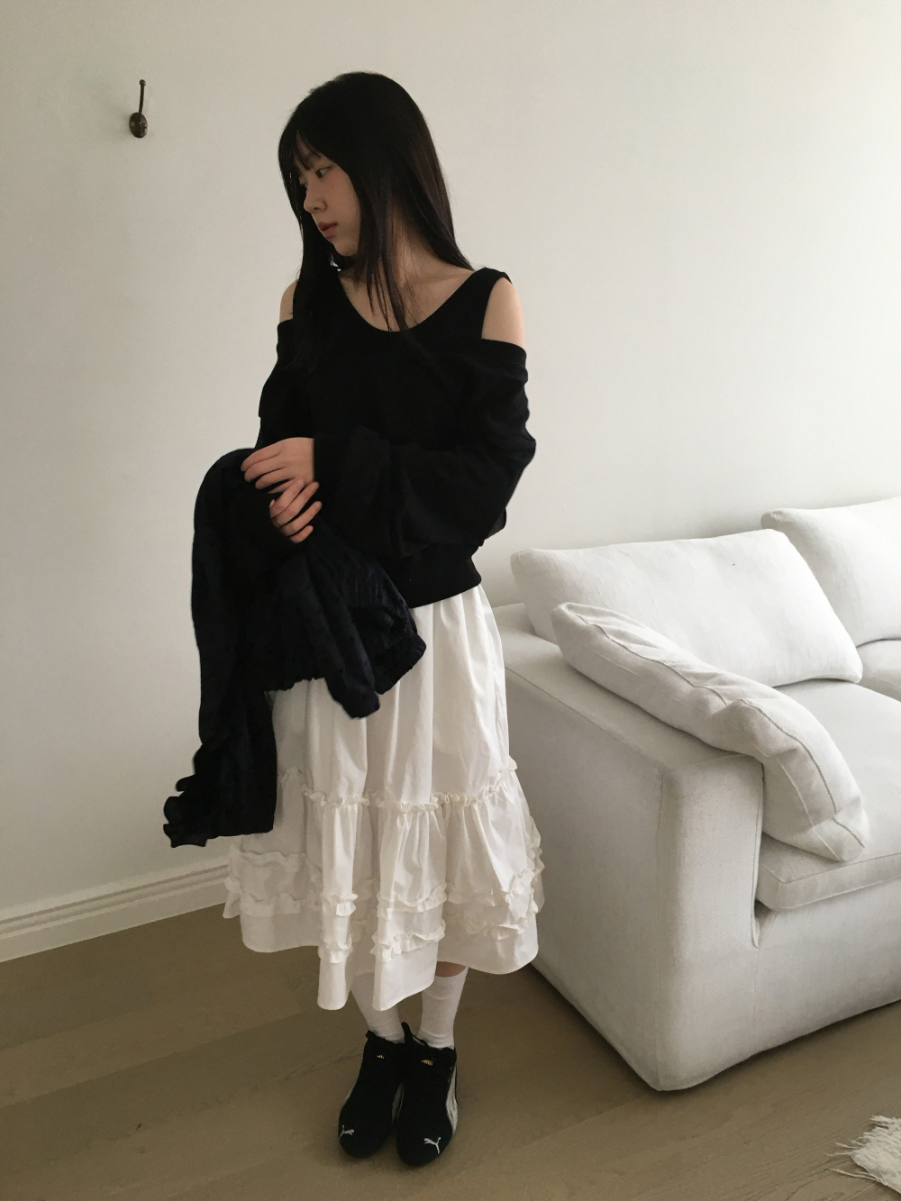 아빈 캉캉 플레어 미디 스커트 3color 상세 이미지 18
