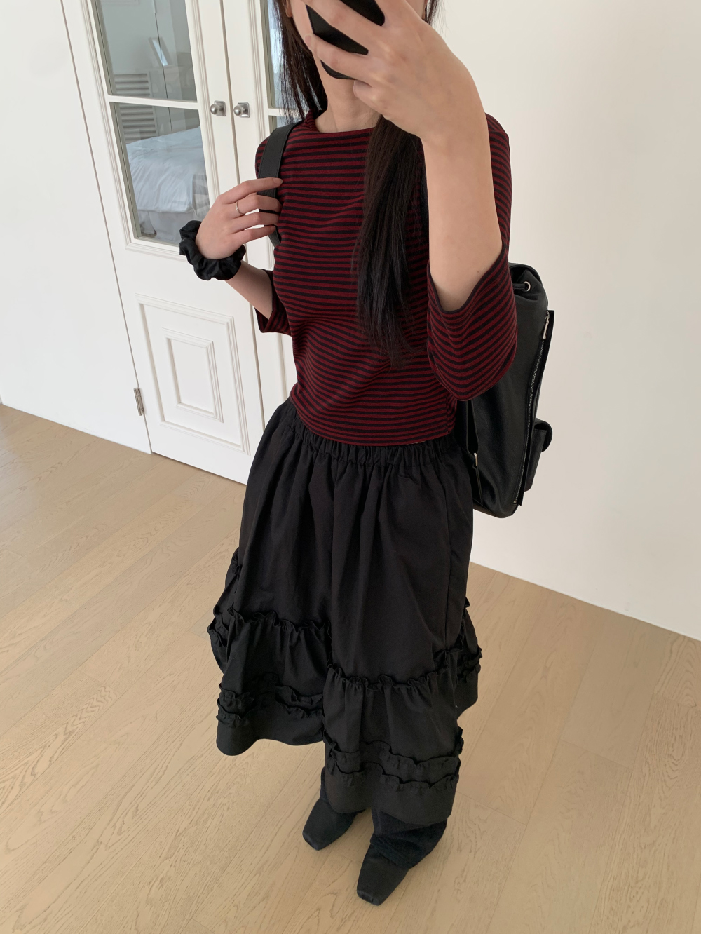 아빈 캉캉 플레어 미디 스커트 3color 상세 이미지 25