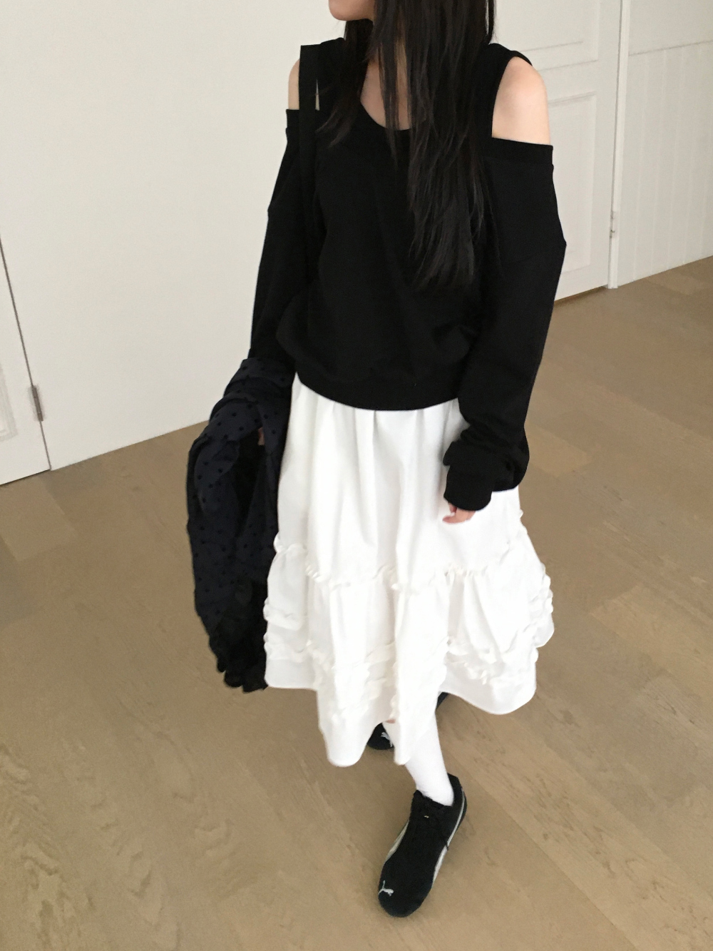 아빈 캉캉 플레어 미디 스커트 3color 상세 이미지 5