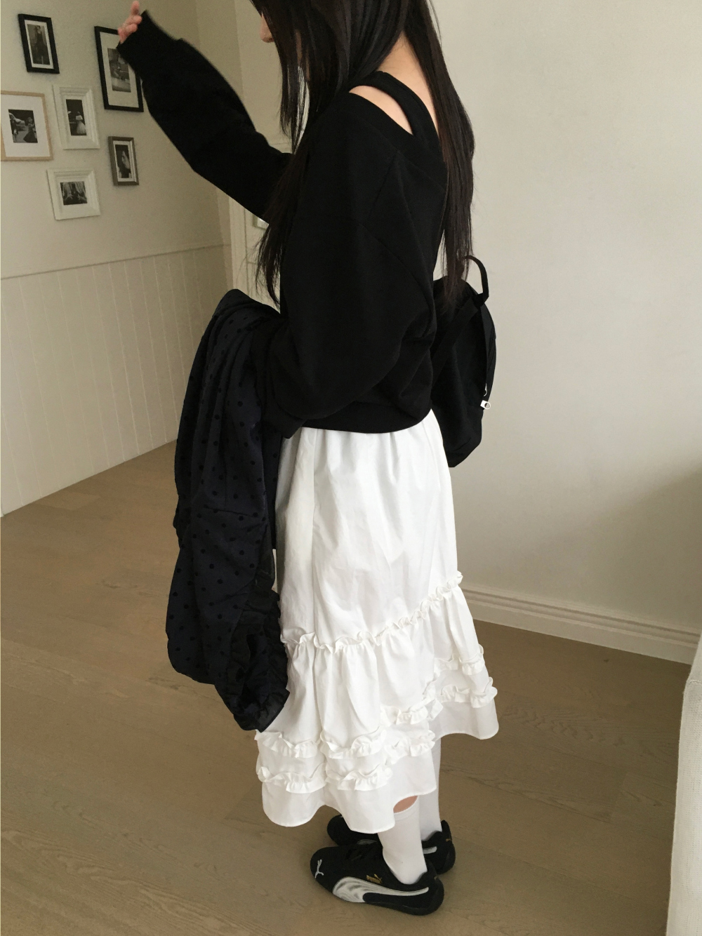 아빈 캉캉 플레어 미디 스커트 3color 상세 이미지 20