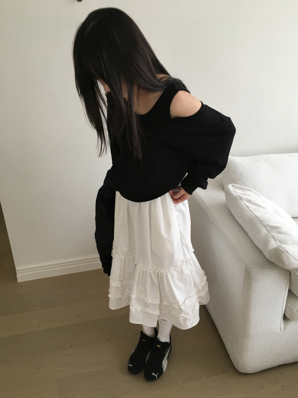 아빈 캉캉 플레어 미디 스커트 3color 상세 이미지 9