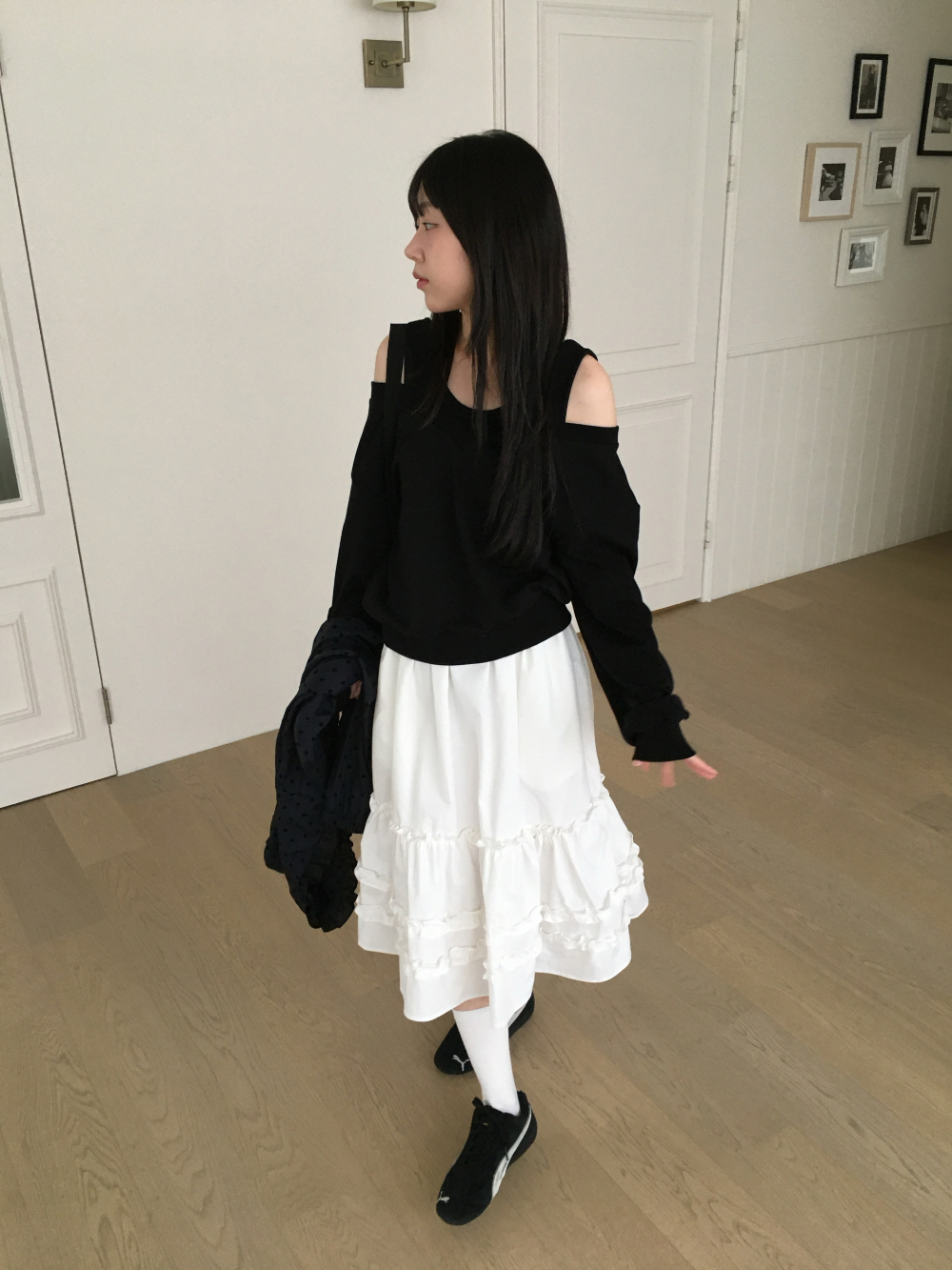 아빈 캉캉 플레어 미디 스커트 3color 상세 이미지 7