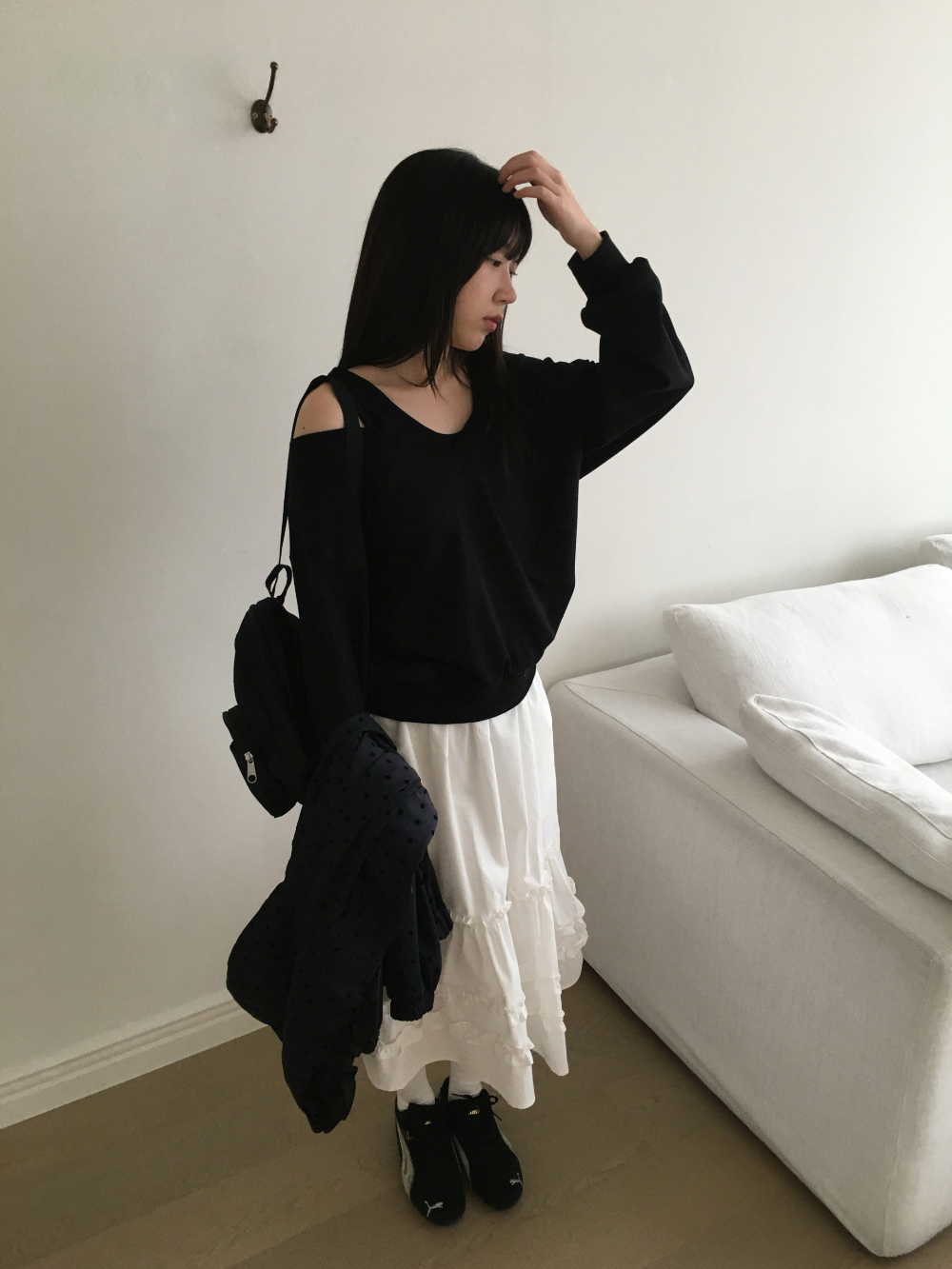 아빈 캉캉 플레어 미디 스커트 3color 상세 이미지 15