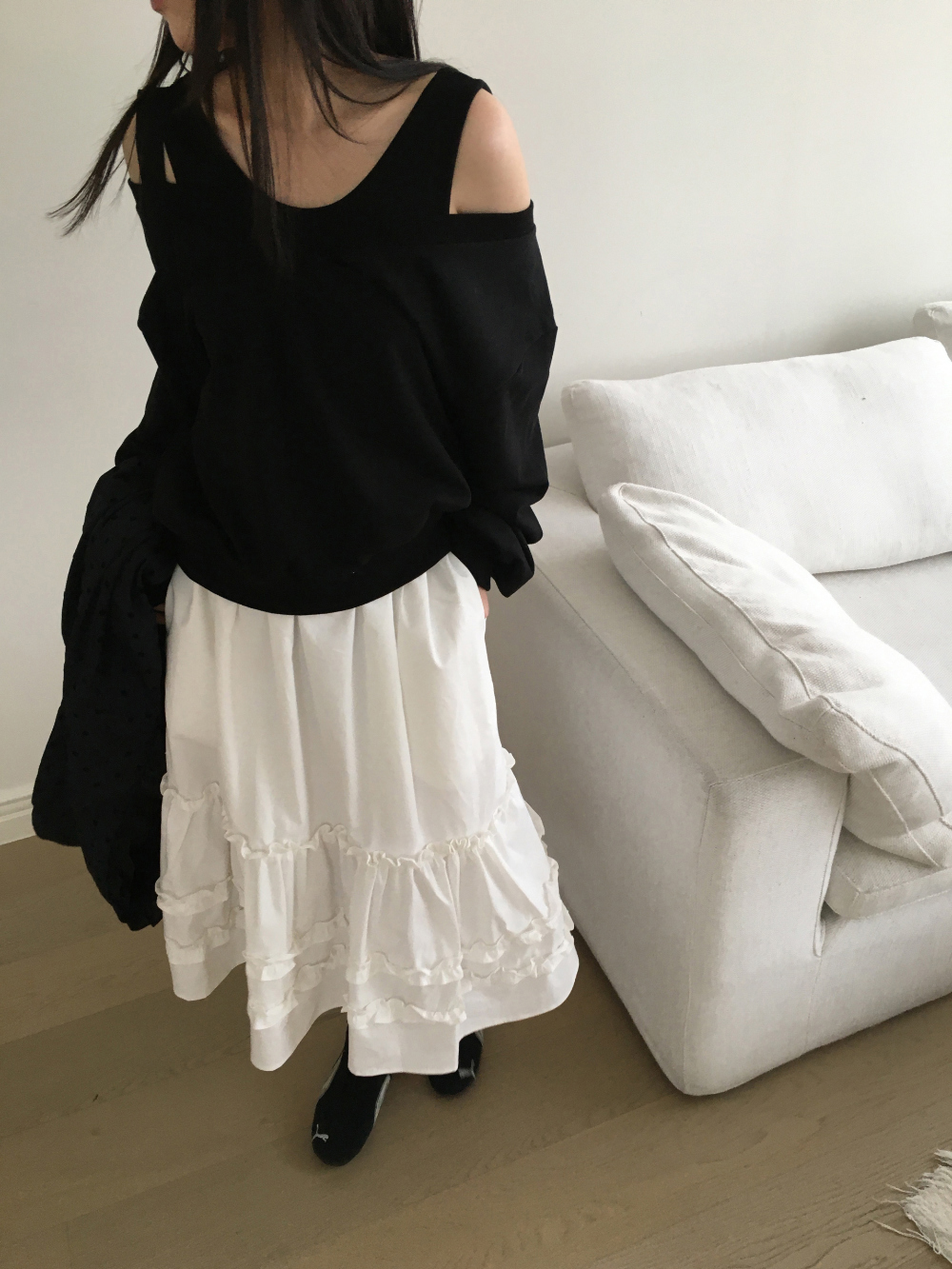 아빈 캉캉 플레어 미디 스커트 3color 상세 이미지 8