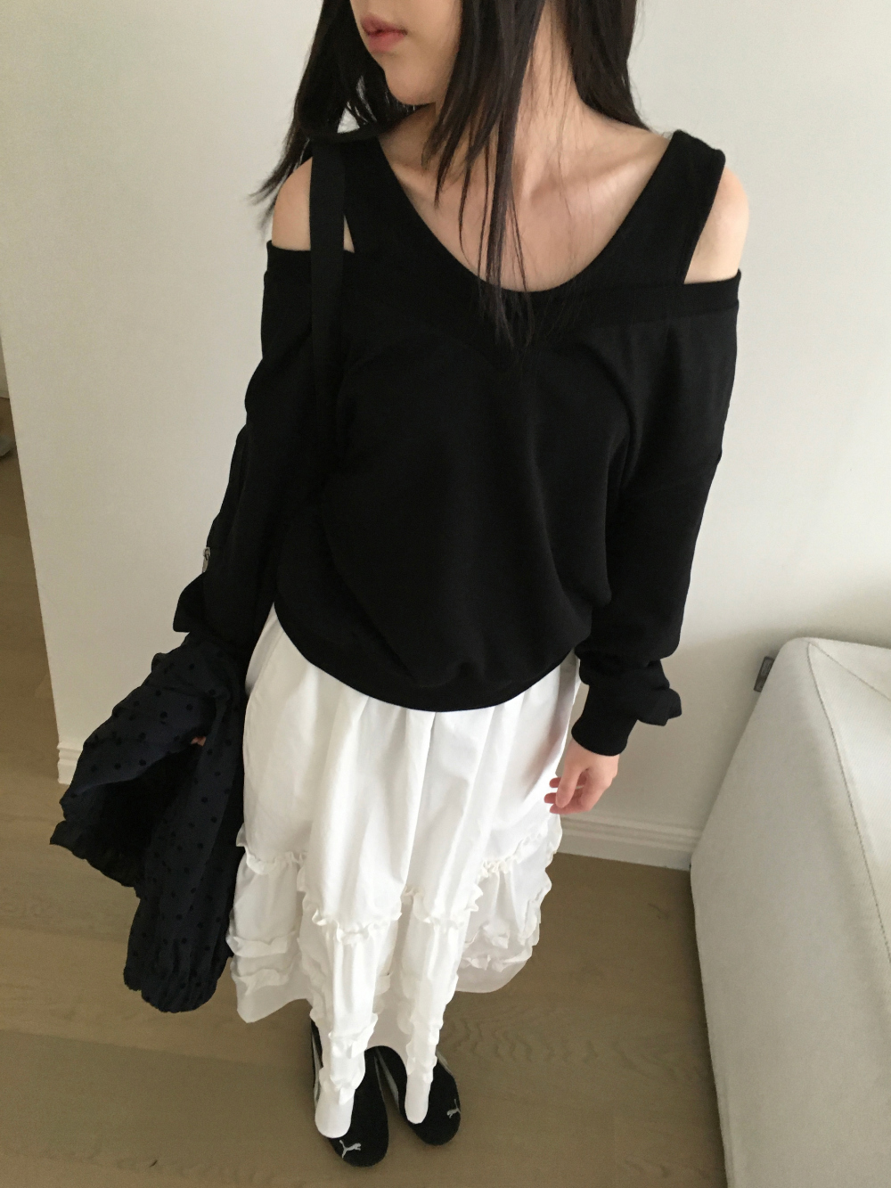 아빈 캉캉 플레어 미디 스커트 3color 상세 이미지 12