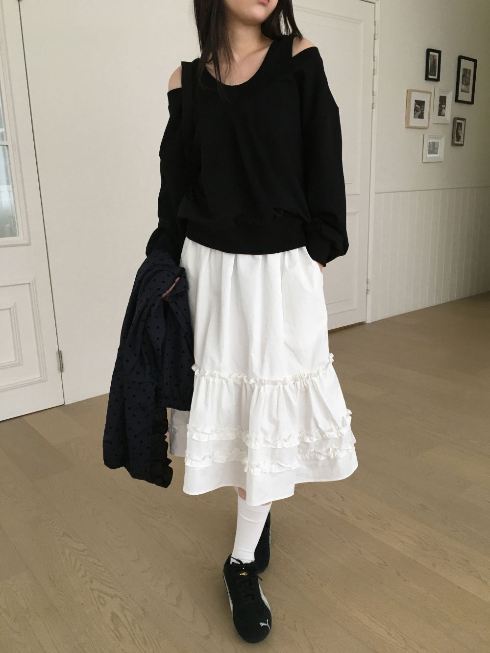 아빈 캉캉 플레어 미디 스커트 3color 상세 이미지 1
