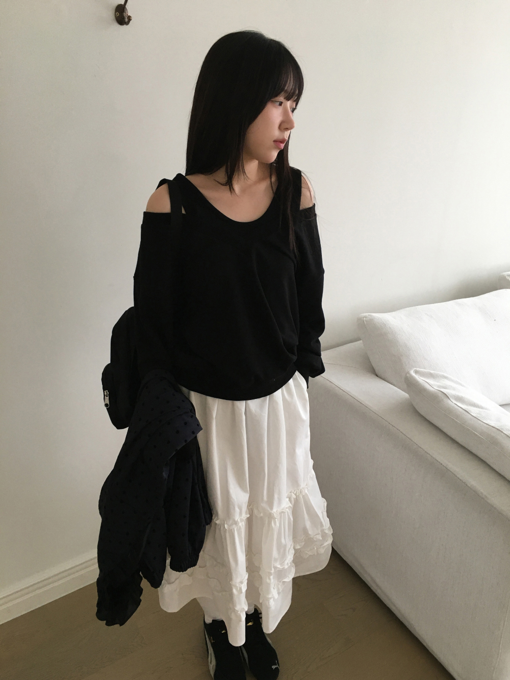 아빈 캉캉 플레어 미디 스커트 3color 상세 이미지 14