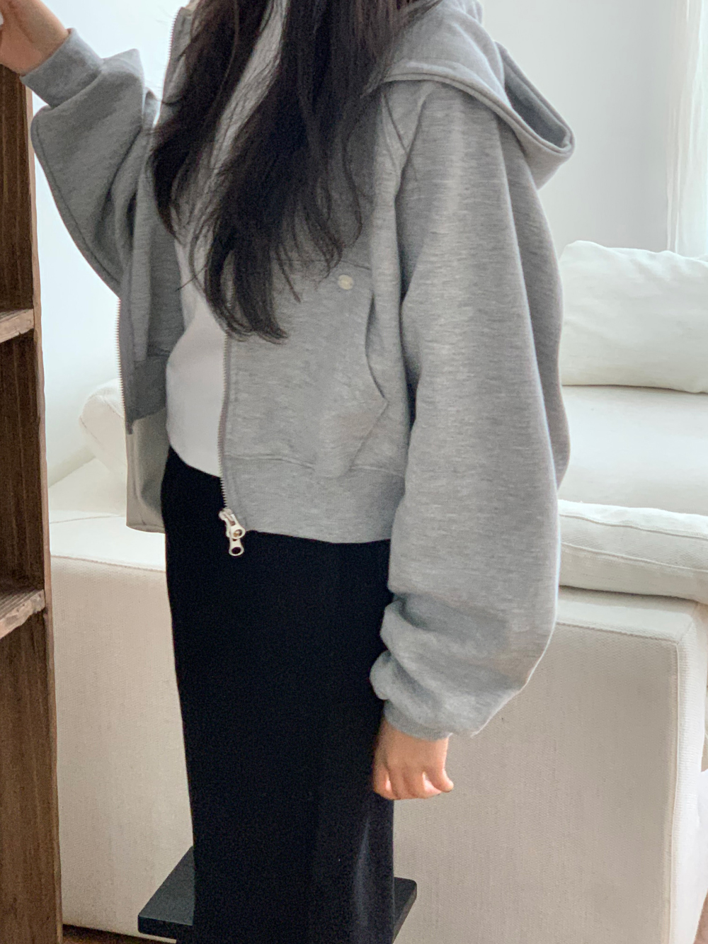테드 봄 간절기 블랙진 데님 일자 청바지 데일리룩 상세 이미지 20