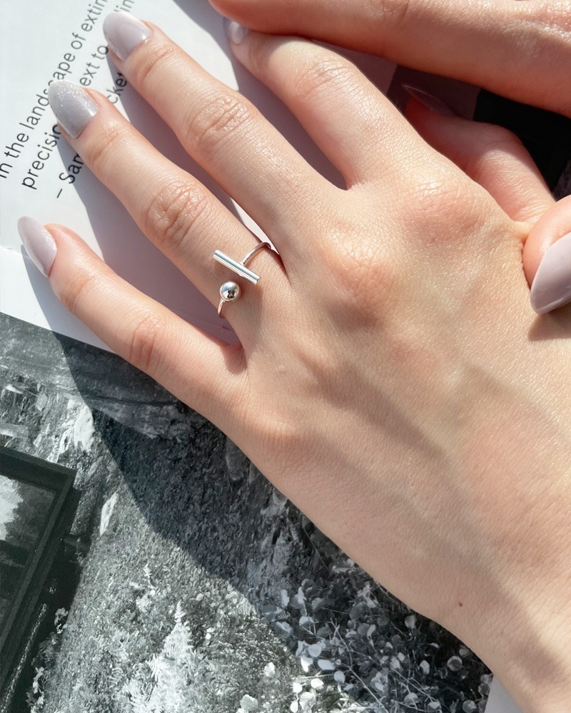 [Silver925]Two Shapes Ring