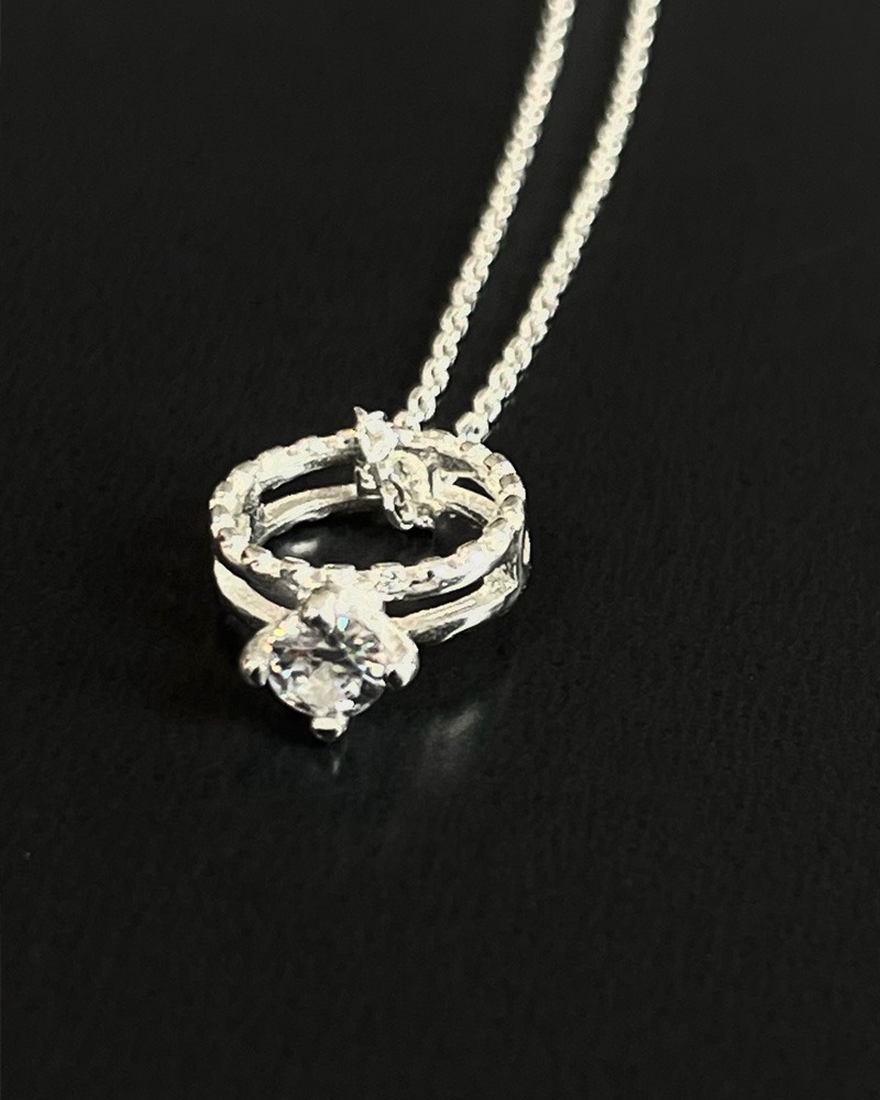 [Silver925]Propose Ring Mini Necklace