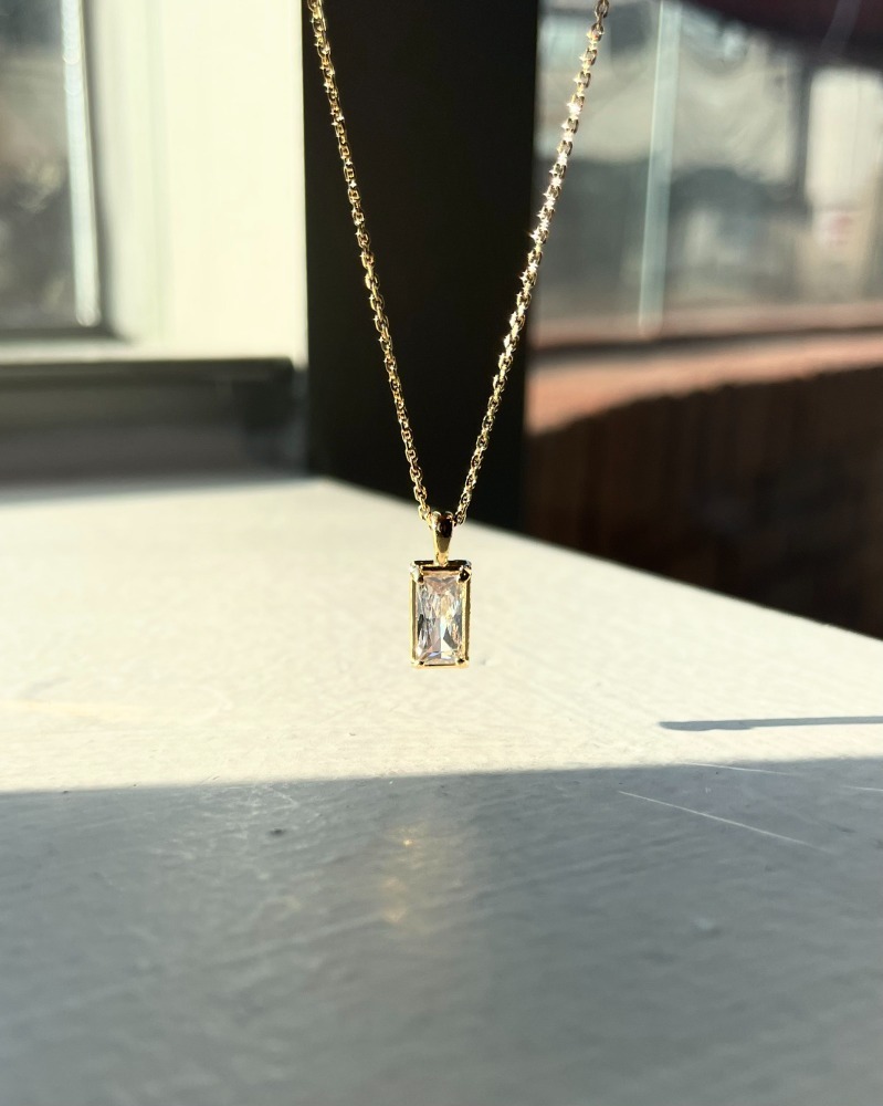 [Silver925]Squre Classic Necklace
