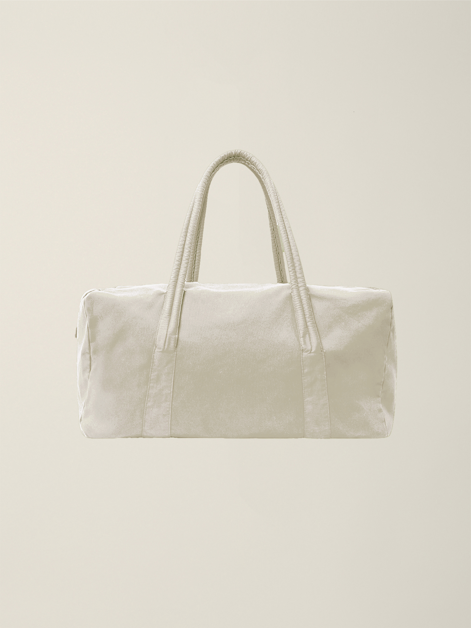 GARMENT DYED DUFFLE BAG (LARGE) LIGHT BEIGE - NOUVMARÉE ÉÉ