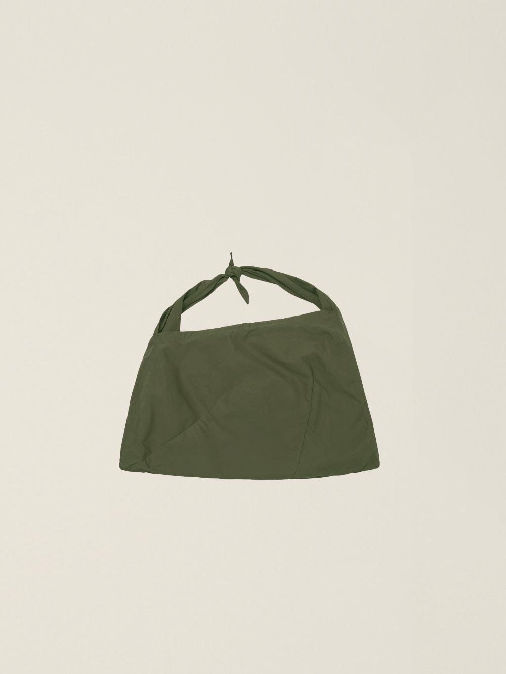 GARMENT DYED WAY STRAP TOTE BAG (MEDIUM) KHAKI NOUVMARÉE ÉÉ