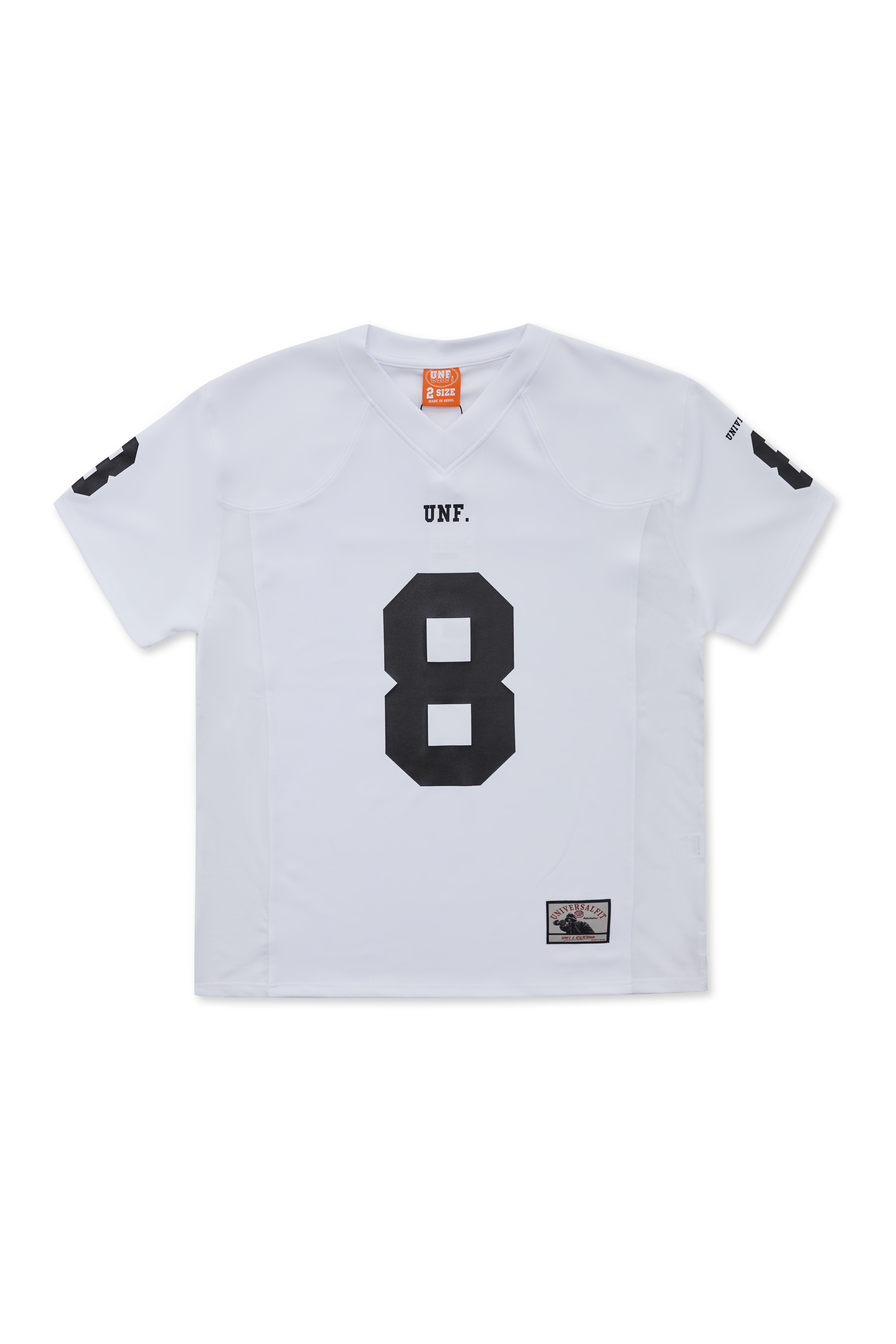 V-Neck Muscle Rugby Uniform T-shirts(WHITE) - UNF.