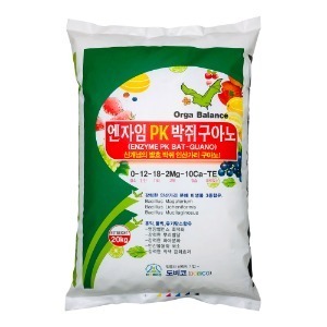 엔자임PK박쥐구아노 20kg - 기비용 뿌리발근 발효 인산가리 구아노