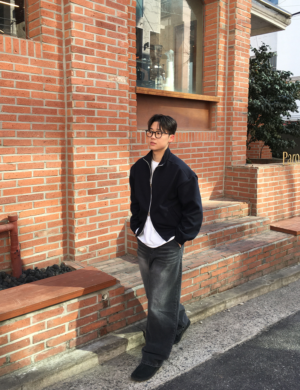 어깨넓어보이는 어깡 크롭 투웨이 집업 4color 봄 가을 간절기 하이넥 자켓 상세 이미지 16