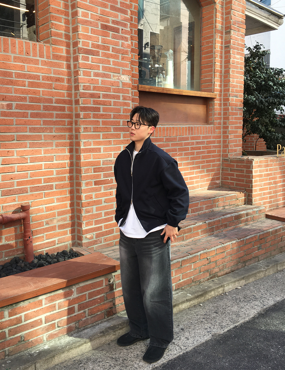 어깨넓어보이는 어깡 크롭 투웨이 집업 4color 봄 가을 간절기 하이넥 자켓 상세 이미지 17