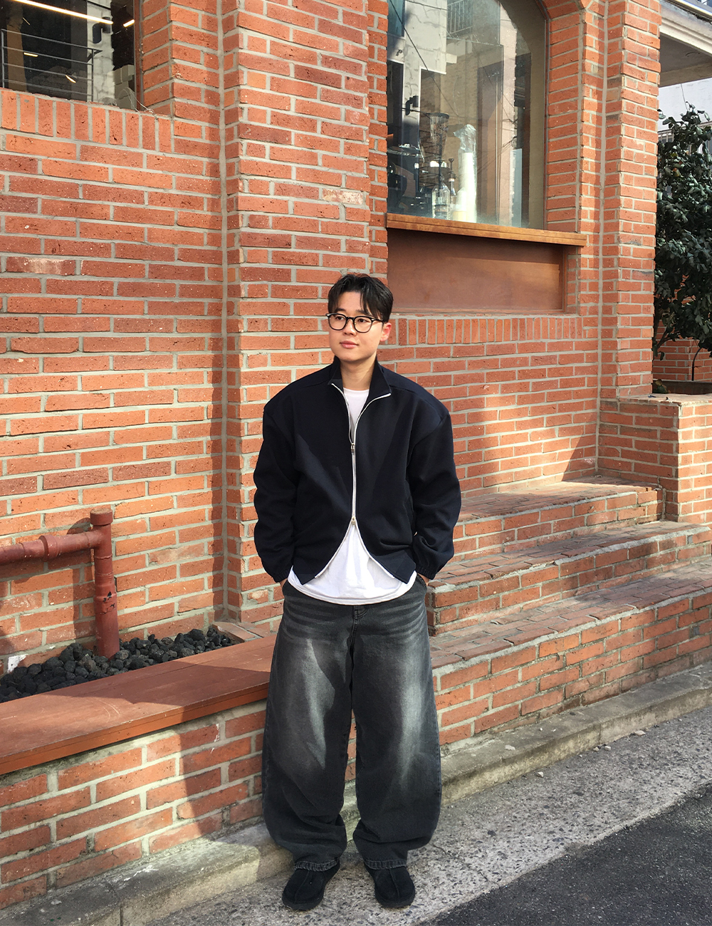 어깨넓어보이는 어깡 크롭 투웨이 집업 4color 봄 가을 간절기 하이넥 자켓 상세 이미지 15