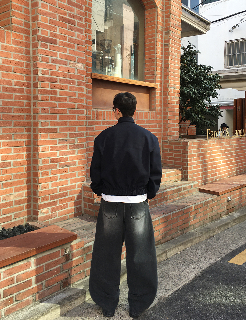 어깨넓어보이는 어깡 크롭 투웨이 집업 4color 봄 가을 간절기 하이넥 자켓 상세 이미지 23