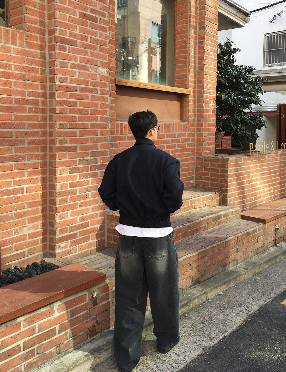 어깨넓어보이는 어깡 크롭 투웨이 집업 4color 봄 가을 간절기 하이넥 자켓 상세 이미지 24