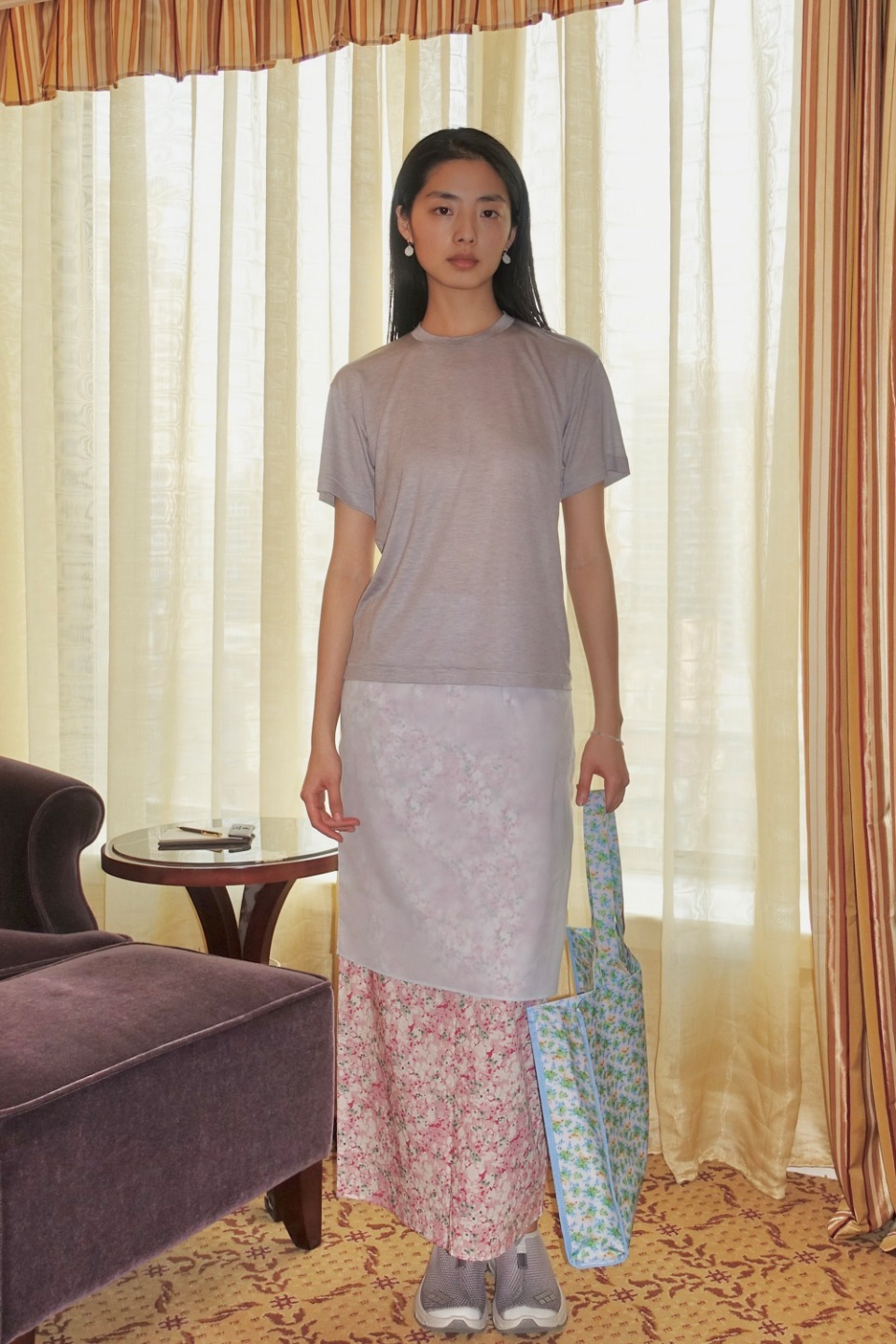 [nuuanu ] / ☆ Lysia Skirt / Sky Blue NUUANU Lysia Skirt - Sky Blue | 하이츠스토어