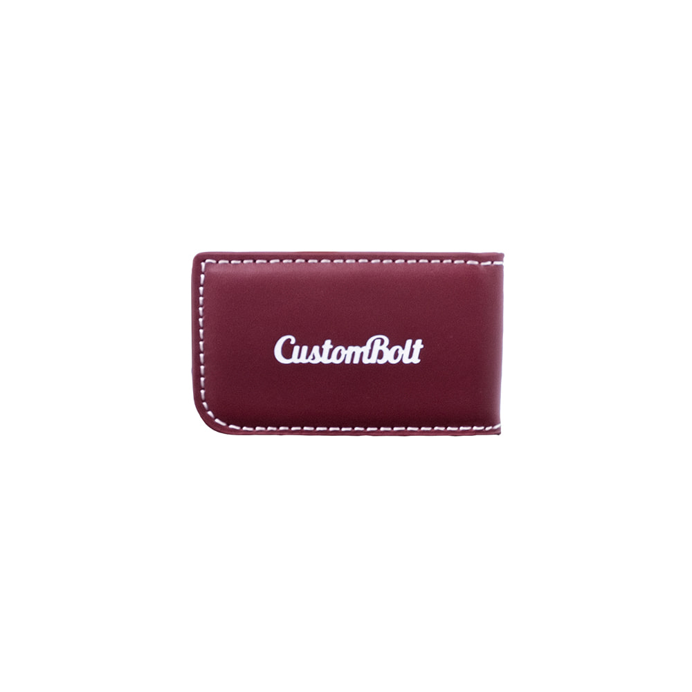 CUSTOM BOLT MONEY CLIP WINE / 커스텀 볼트 머니클립 와인