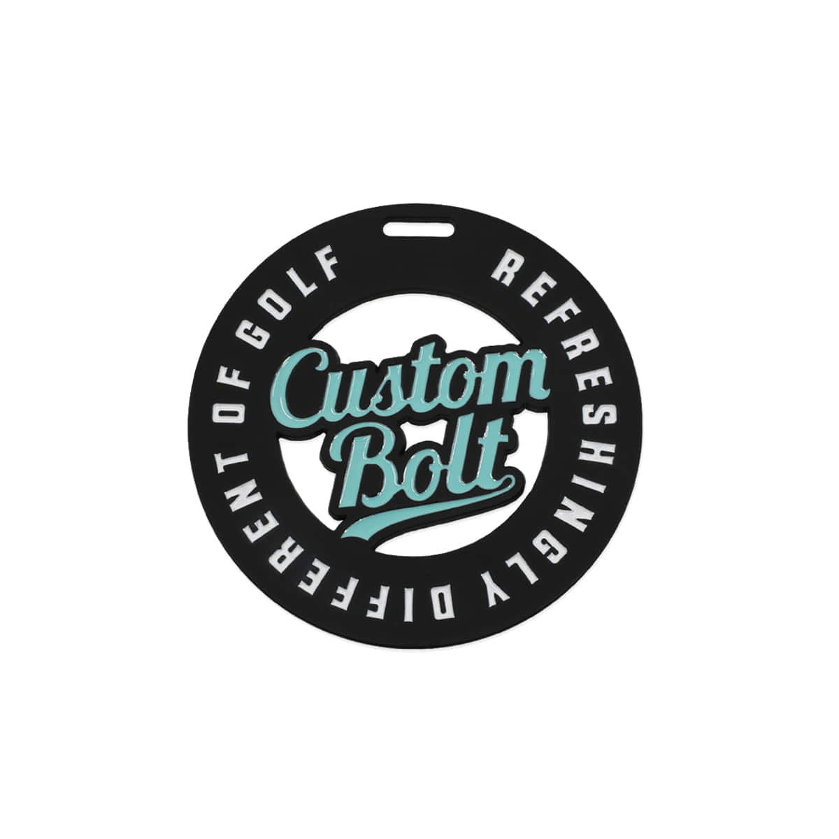 LETTERING LOGO TAG 스카이 민트 / 커스텀볼트 레터링 로고택