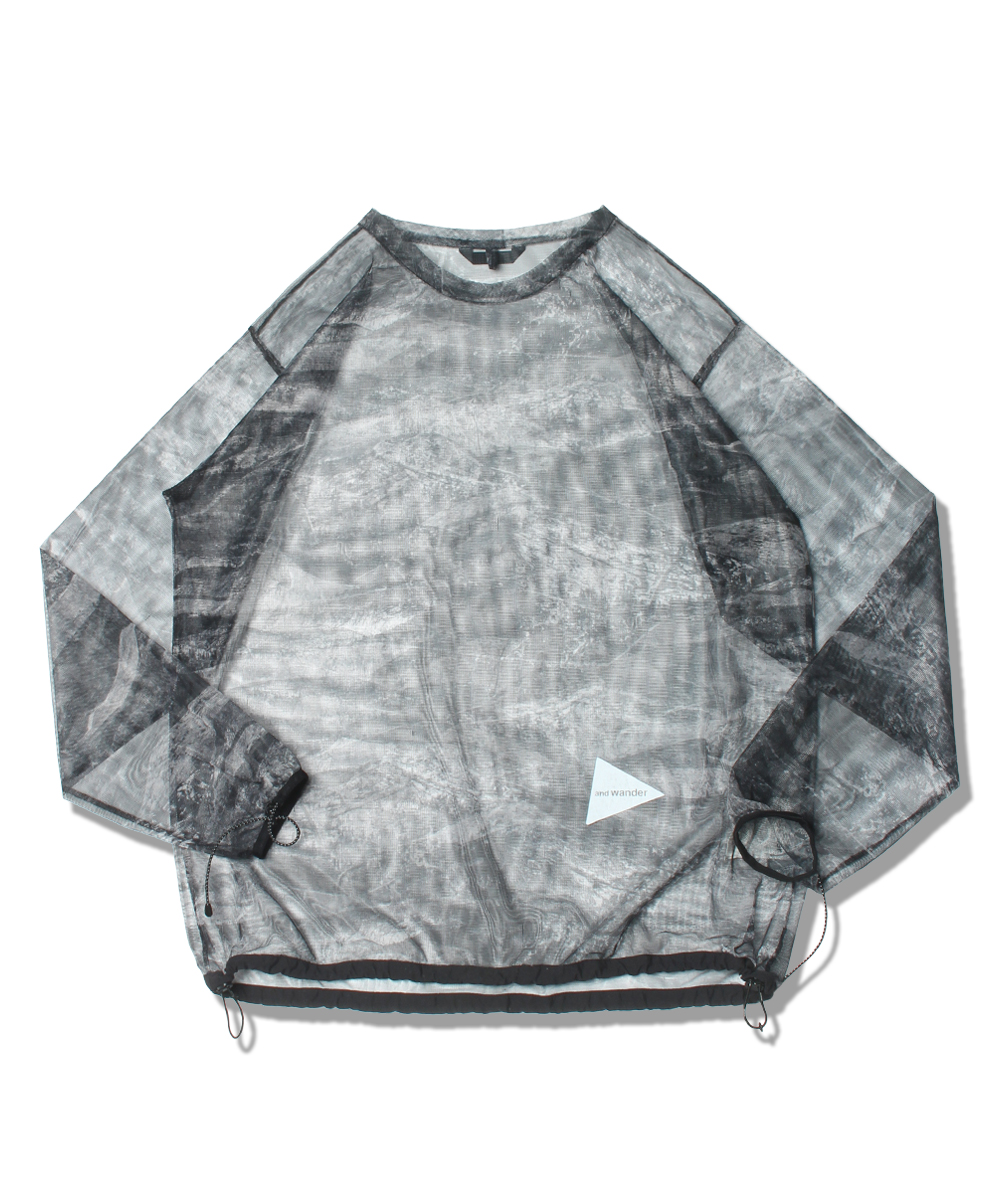And Wander printed bug mesh pullover - OTTER OUTDOOR