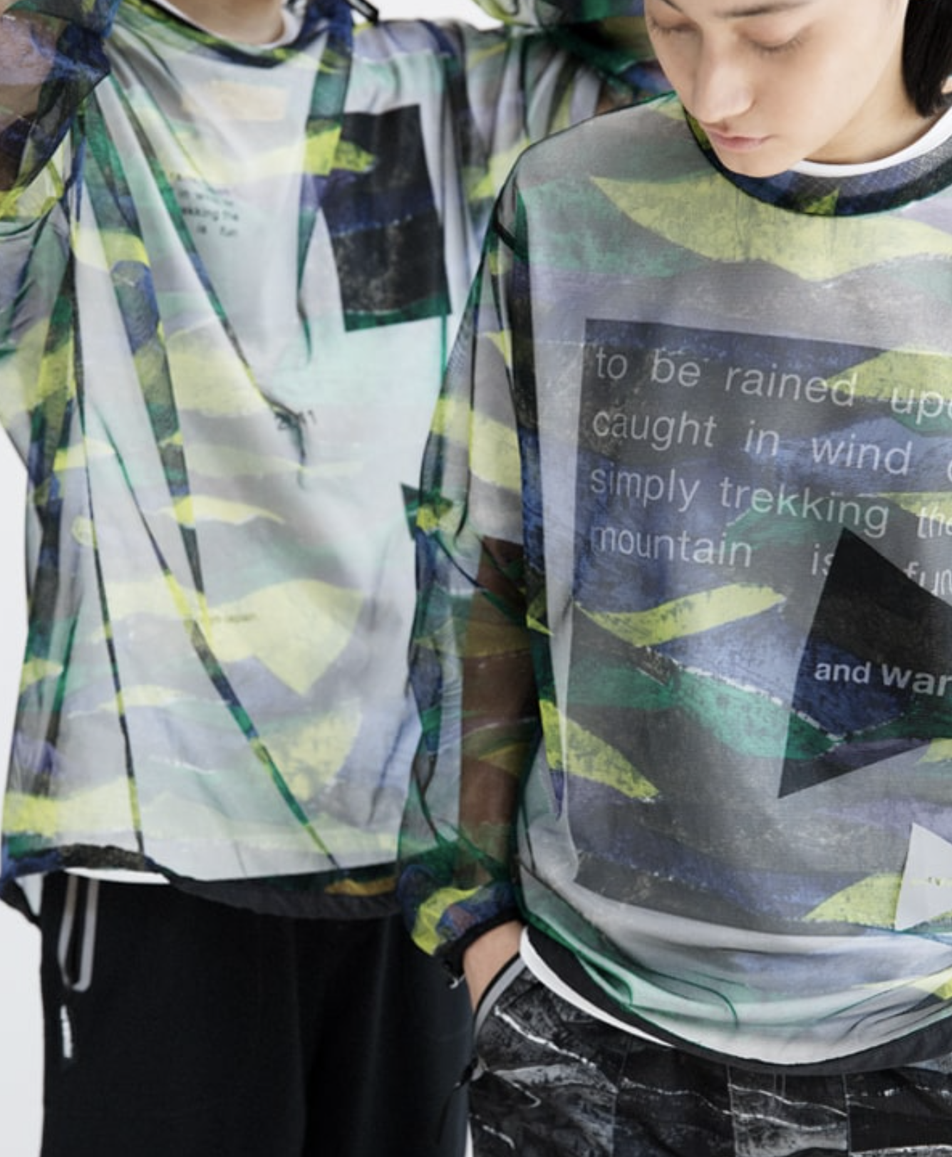 And Wander printed bug mesh pullover - OTTER OUTDOOR
