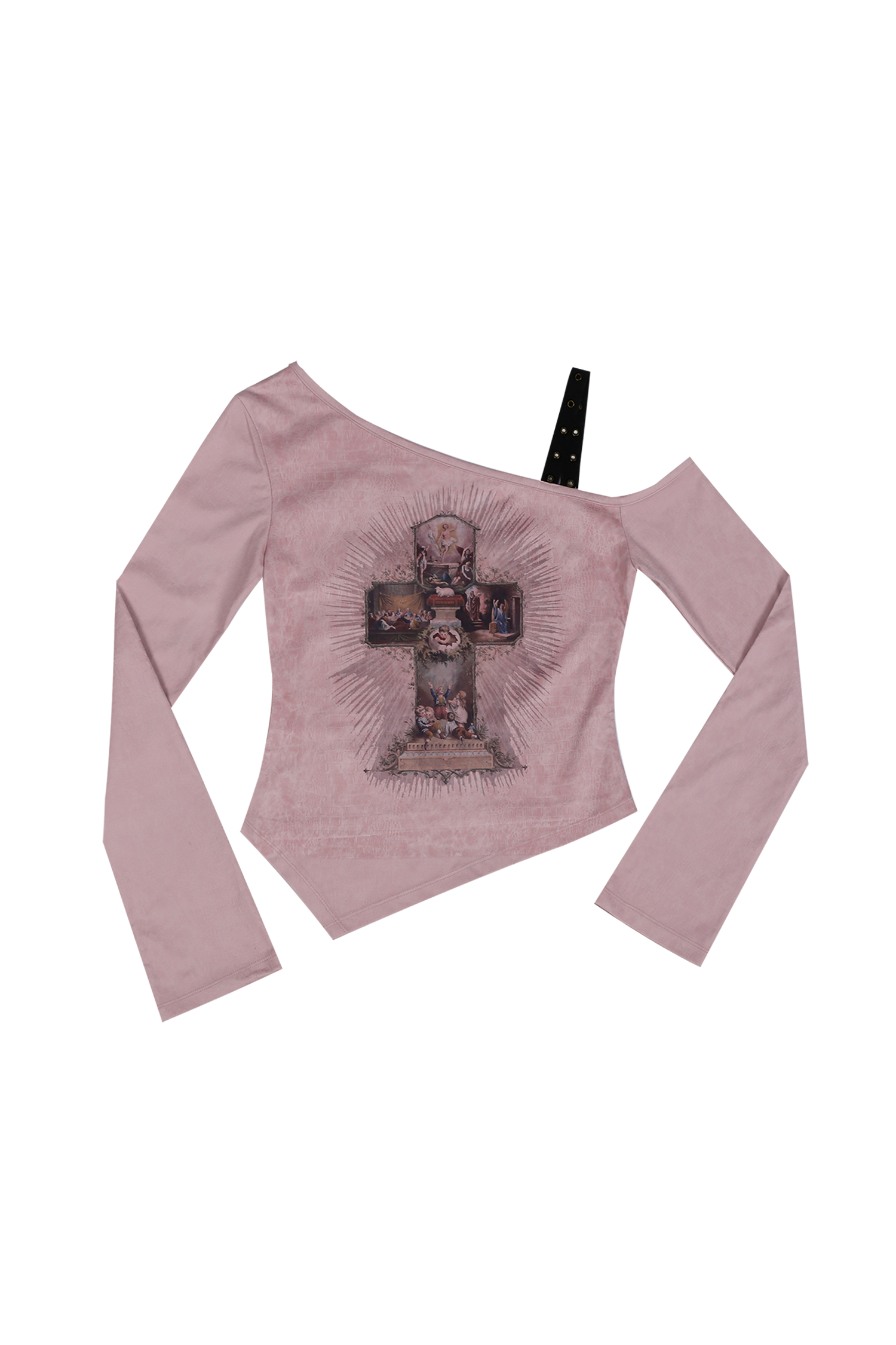 DARLING YOU ARE BAD] ONE SHOULDER SUEDE TOP #PINK - DARLING