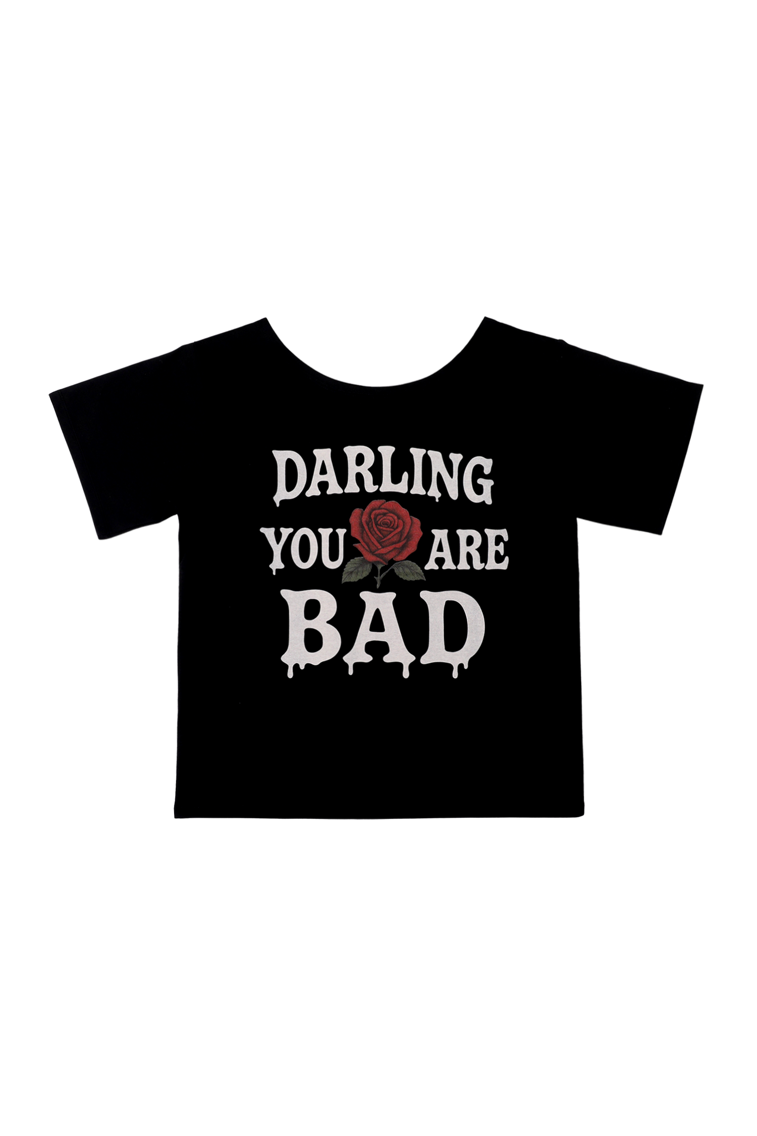 【Darling you're bad】25ss MELTING ROSE TEE 4차 재입고]MELTING ROSE TEE #BLACK - 달링유어배드
