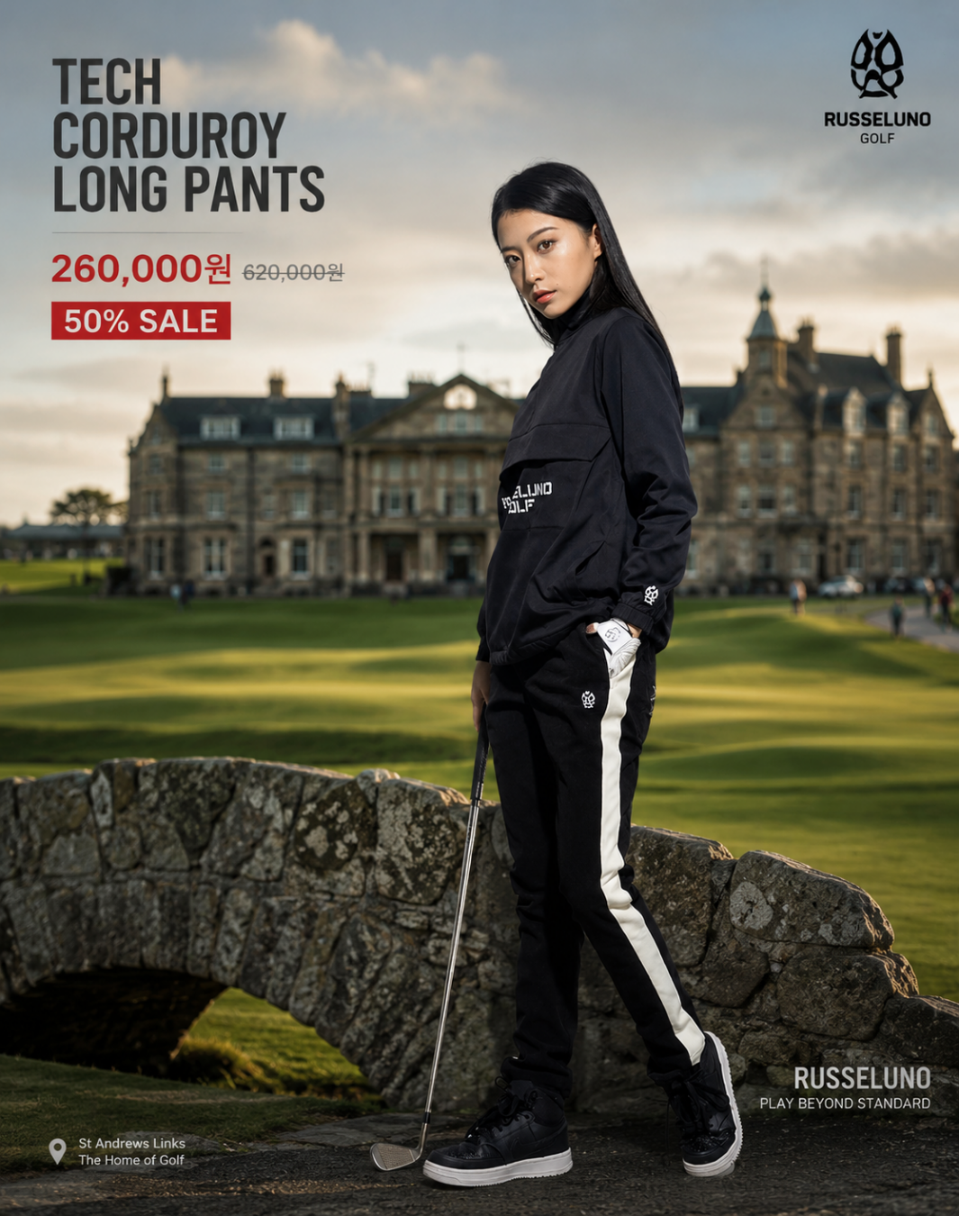 RUSSELUNO GOLF LONG PANTS ラッセルノ Russeluno Online Store
