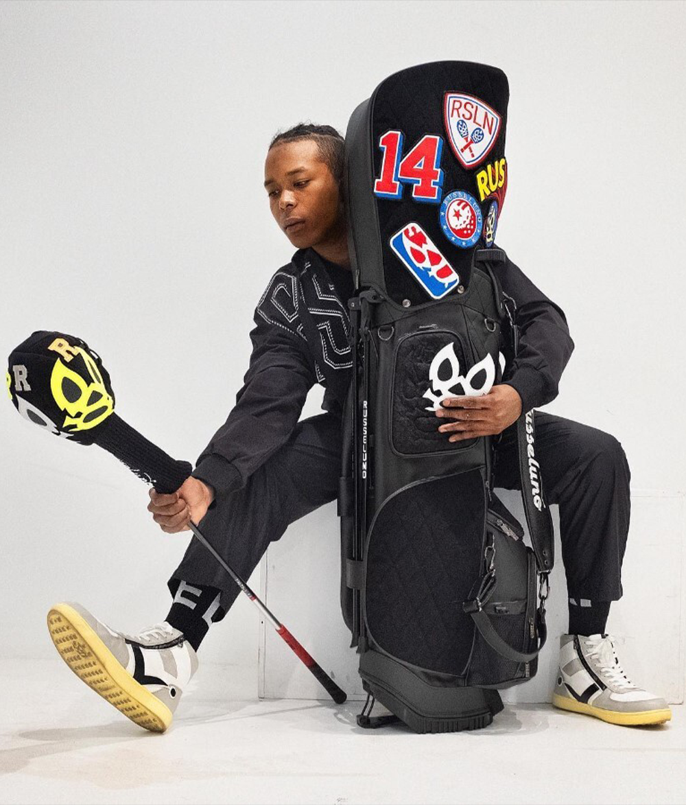 Russeluno ラッセルノ PATTERN MASK HOODIE パーカー（Golf