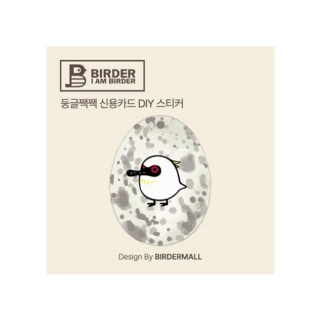둥글짹짹 신용카드 DIY용 스티커