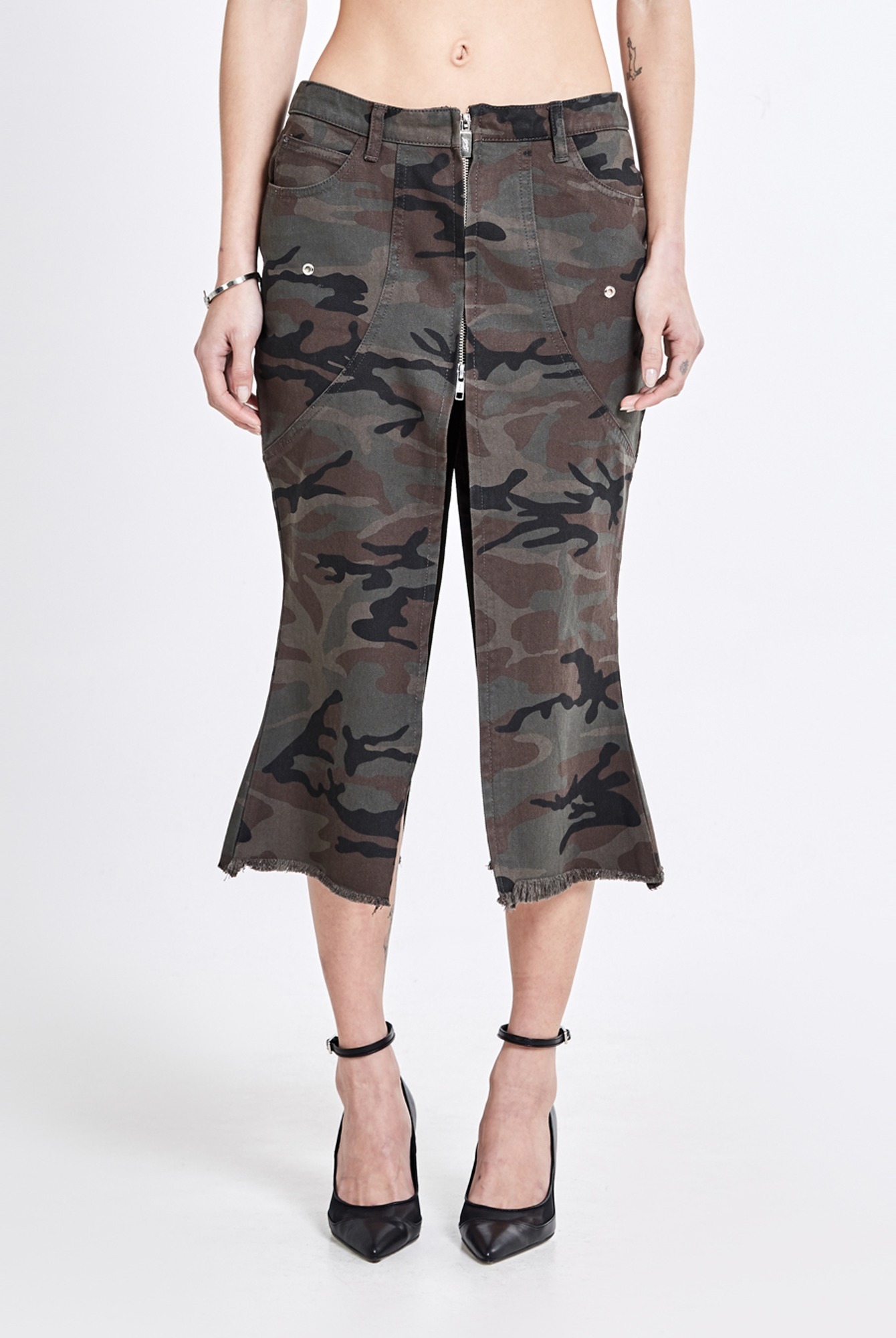 【51PERCENT】Tunnel Lining Mid Skirt - Military(woman) Tunnel Lining Mid Skirt - Military(woman) - 51percent