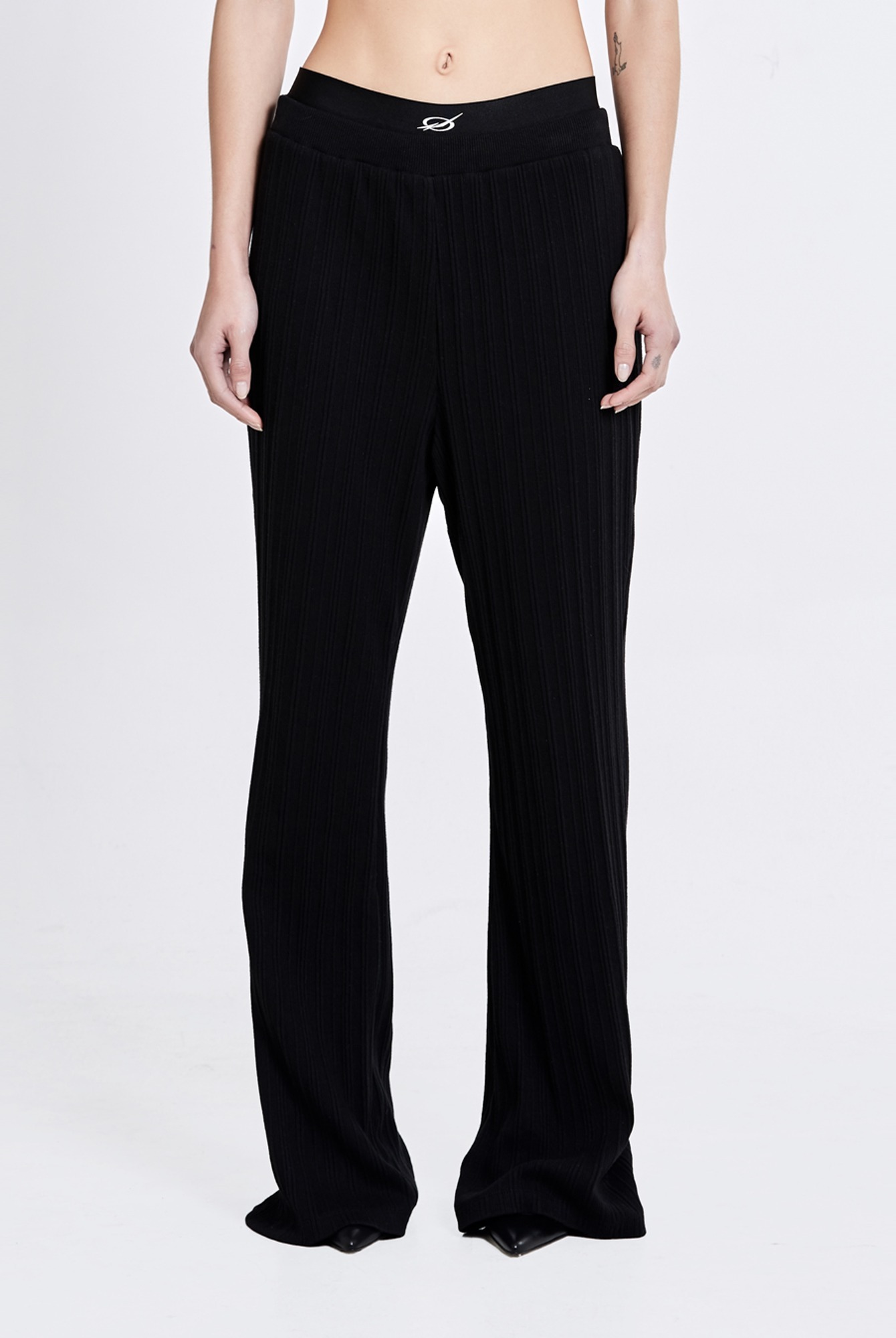 【51PERCENT】Irregular bootcut pants - BLACK(woman) Irregular bootcut pants - Black(woman) - 51percent